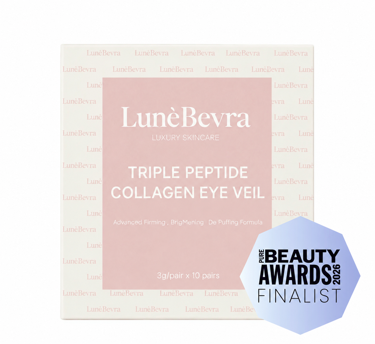 Triple Peptide Collagen Eye Veil – Firming, Brightening & De-Puffing Under-Eye Patches x 10
